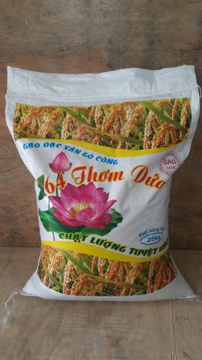 Gạo 64 thơm dứa - Giá gạo hôm nay